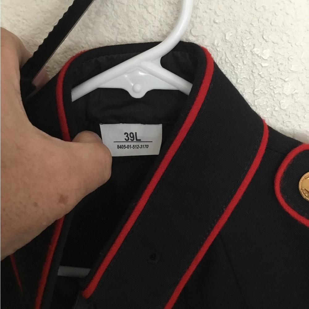 Marine Corps dress blue uniform set jacket size 39 long - Picture 2 of 8